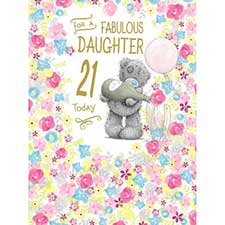 Daughter 21st Birthday Large Me to You Bear Card Image Preview